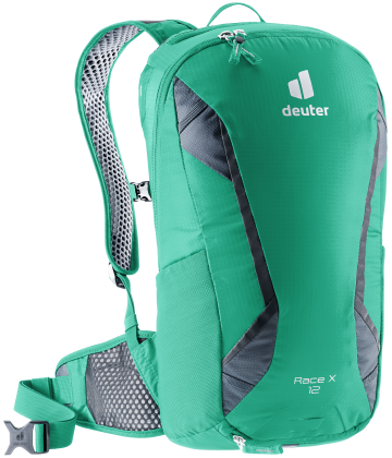 Deuter Race X 12L bike backpack Fern Graphite colour view