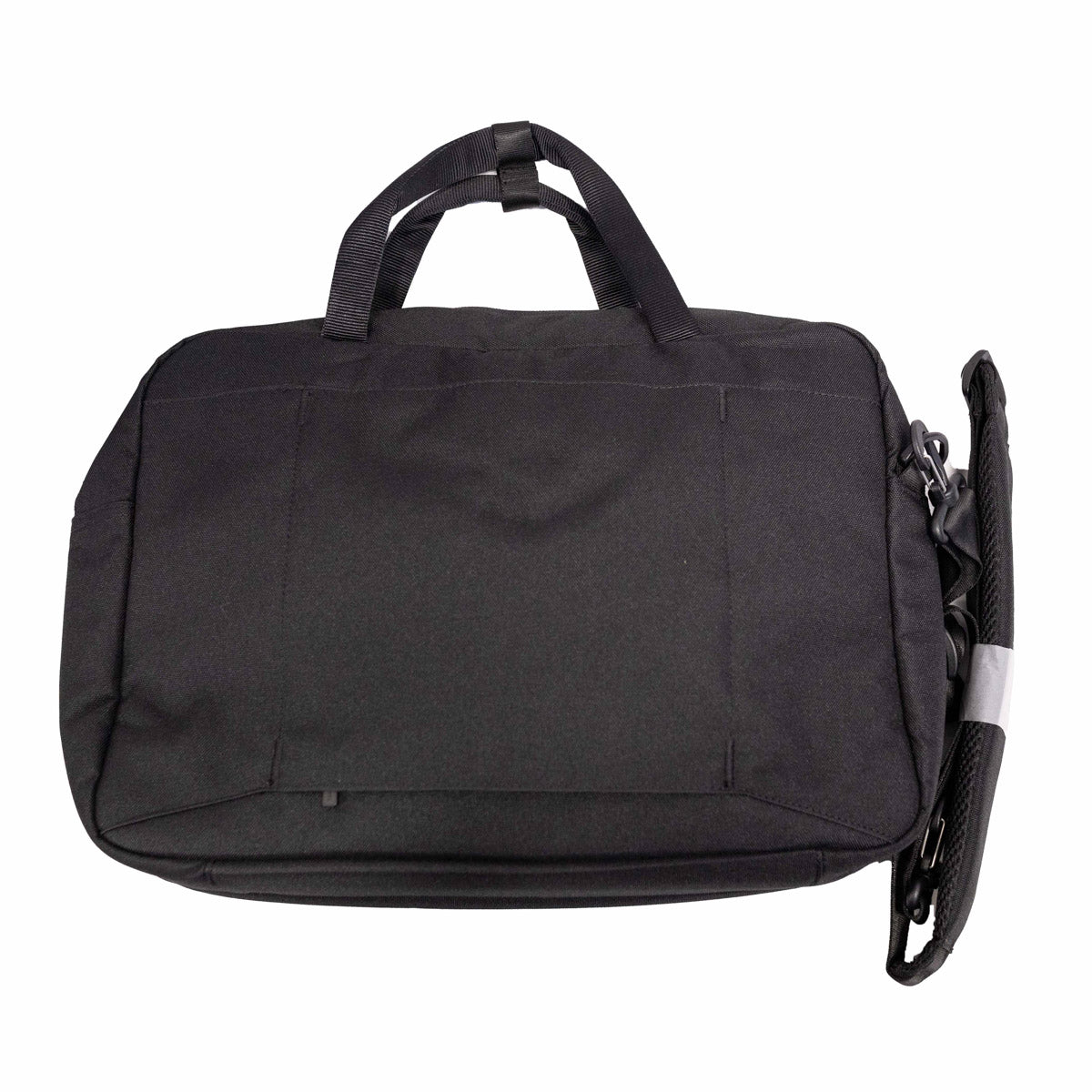 Herschel Tech Gibson 18L Black messenger bag rear view