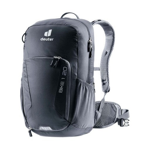 Deuter Bike I 20 Black Black cycling backpack front view