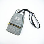 Herschel Nova Crossbody Mini Bag in Raven Crosshatch, front view